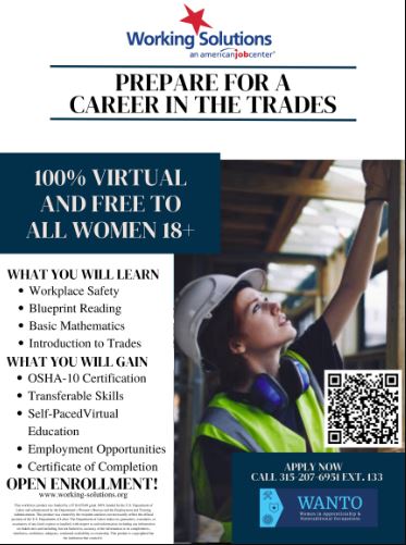 Pre-apprenticeship training for Trades